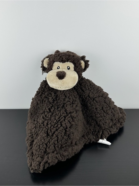 Little Miracles Other - Little Miracles Rare Brown Sherpa Monkey Lovey Security Blanket 12" x 12" Plush